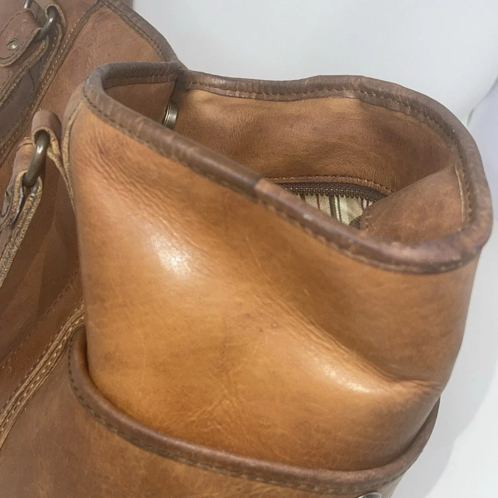 Melvill & Moon Brown Leather Dar Es Salaam Day Bag South African Safari Luxury